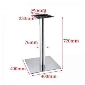 China manufacture cheaper round stainless steel single table leg furniture leg