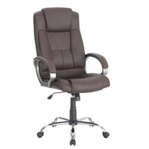 Modern high back  leather executive office chair with wheels